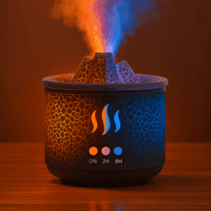 Ultrasonický aroma difuzér s vulkanickým efektem